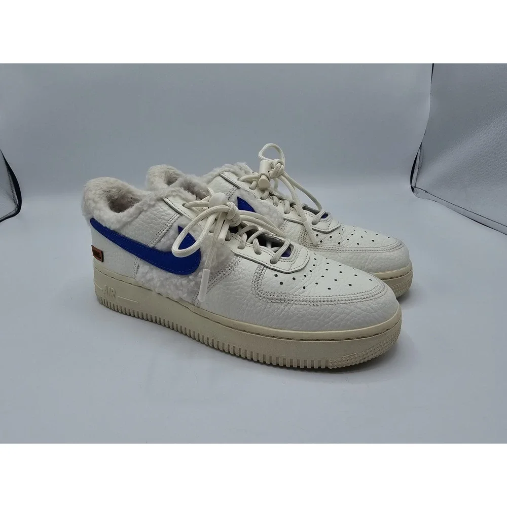 Nike Air Force 1 '07 Low Sherpa Fleece Sail Racer Coconut Women's 7.5 DO6680 100